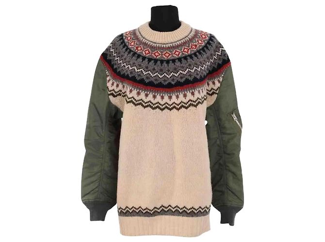 Junya Watanabe mehrfarbiger Wollpullover Mehrfarben