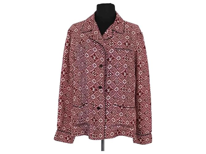 Camicia Louis Vuitton in seta bordeaux Bordò