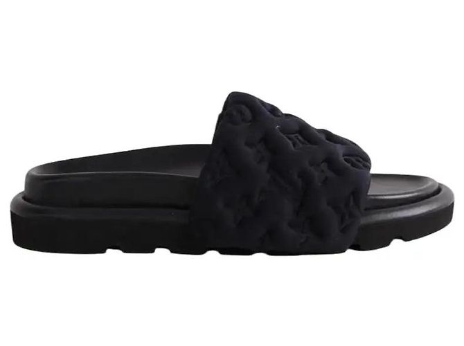 Louis Vuitton Schwarze Pool Pillow Mules