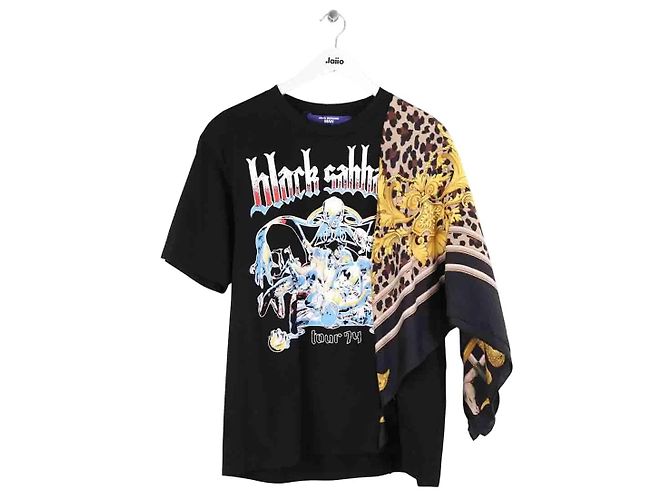Junya Watanabe T-Shirt aus Baumwolle Schwarz