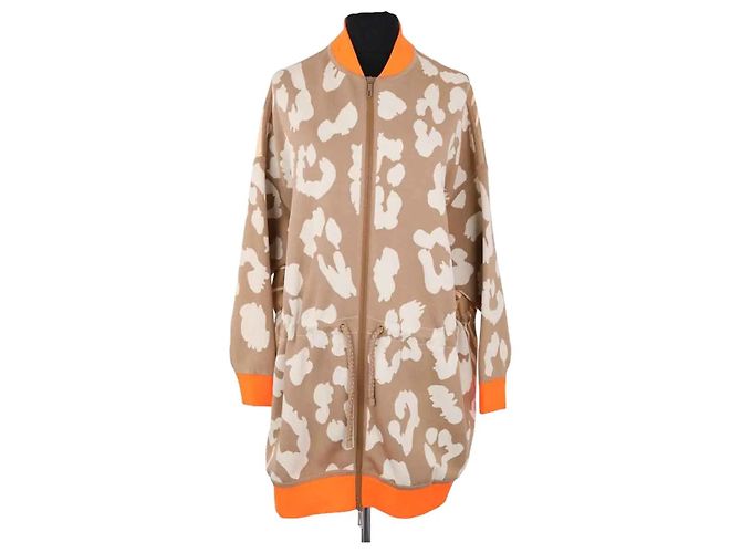 Chaleco Hermès de seda camel Camello