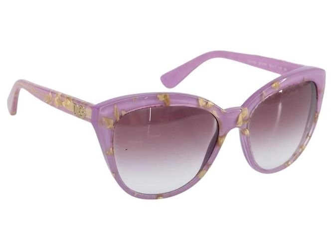 Gafas de sol Dolce & Gabbana Plastic Purple Gold Auth BA16473V Dorado Púrpura