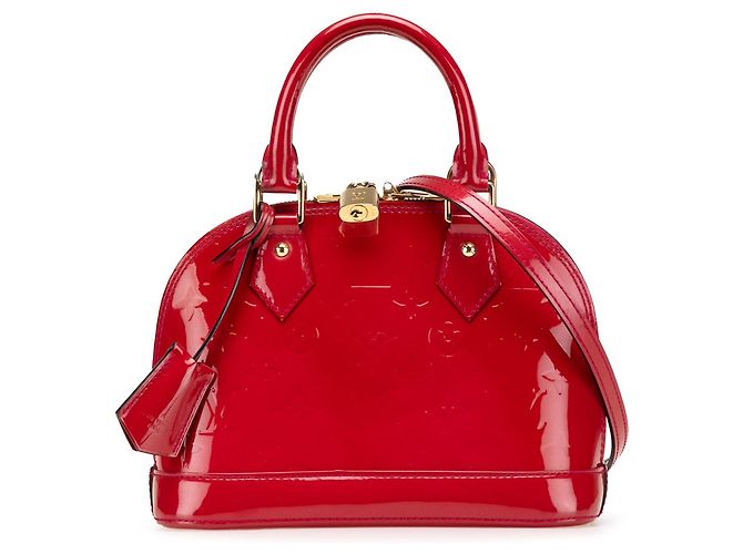 Borsa Louis Vuitton Monogram Vernis Alma BB rossa Rosso