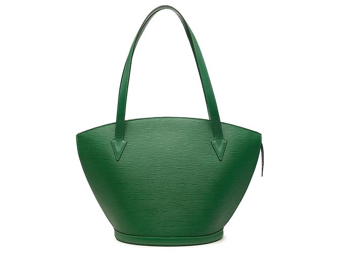 Bolso de hombro Louis Vuitton Epi Saint Jacques GM con correa larga, Verde