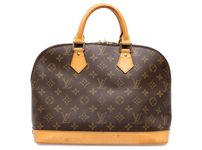 Bolsa de mão Louis Vuitton Monogram Alma PM Castanha Marrom