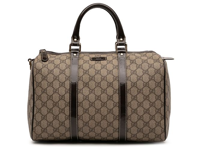 Bolsa Boston Gucci Joy Medium GG Supreme Bege