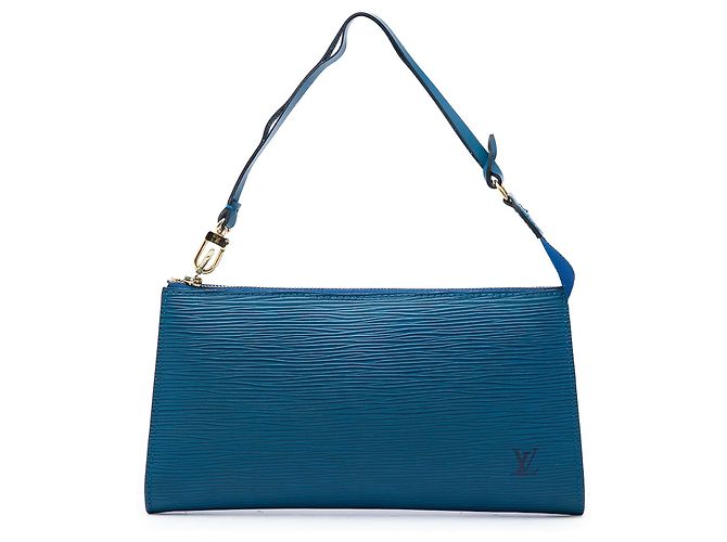 Borsa a tracolla Louis Vuitton Epi Pochette Accessoires Blu