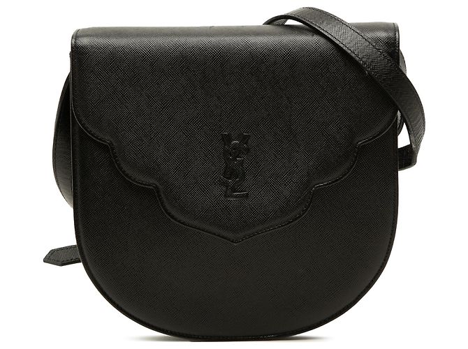 Autre Marque Borsa crossbody Monogram in pelle nera Saint Laurent Nero
