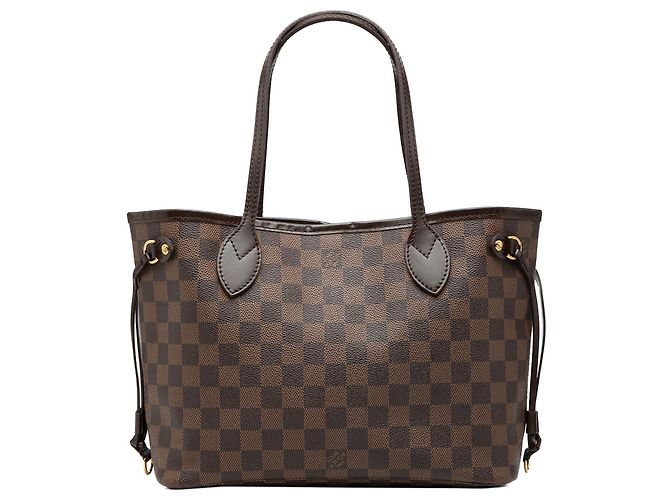 Sac cabas Louis Vuitton Damier Ebene Neverfull PM Marron