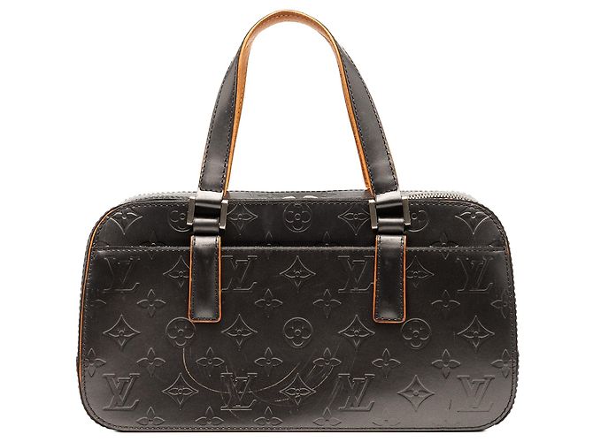 Louis Vuitton Monogram Mat Shelton Handtasche Grau