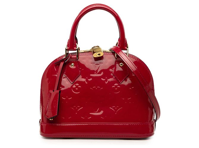 Borsa Louis Vuitton Monogram Vernis Alma BB rossa Rosso