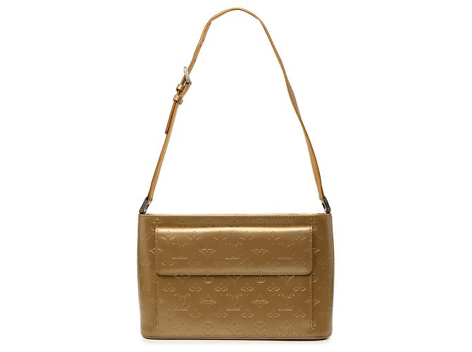 Borsa a tracolla Gold Louis Vuitton Monogram Mat Alston D'oro