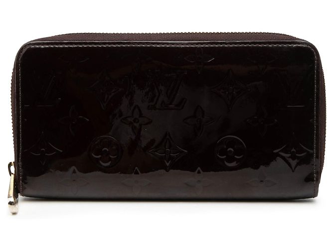 Purple Louis Vuitton Monogram Vernis Zippy Long Wallet