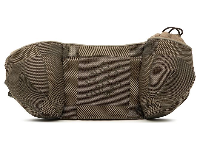 Bolsa de cintura Louis Vuitton Damier Geant Ceinture Jogging Castanha