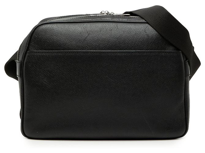 Sac bandoulière Louis Vuitton Taiga Reporter PM Noir