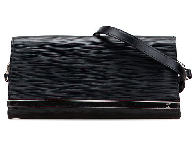 Black Louis Vuitton Epi Sevigne Clutch Shoulder Bag