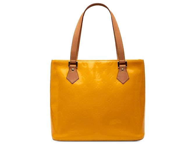 Borsa Tote Louis Vuitton Monogram Vernis Houston Gialla Giallo