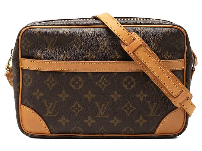 Borsa a tracolla Louis Vuitton Monogram Trocadero 27 Marrone