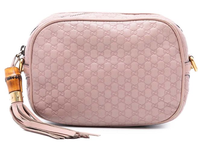 Bolsa Disco Camera Gucci Microguccissima Sunshine Rosa