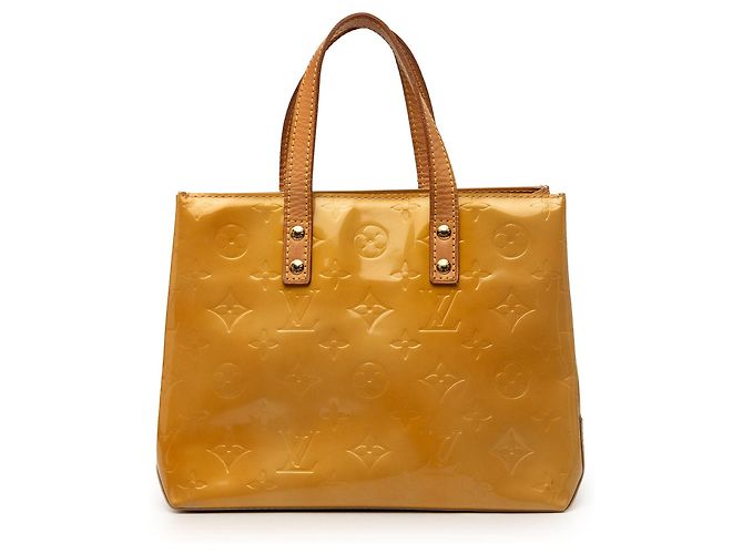 Bolsa Louis Vuitton Monogram Vernis Reade PM Bege