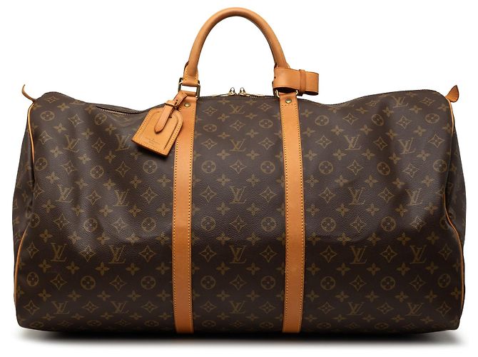 Borsa da viaggio Louis Vuitton Monogram Keepall 60 Marrone