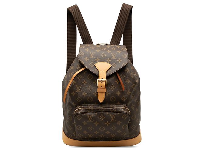 Brown Louis Vuitton Monogram Montsouris GM Backpack