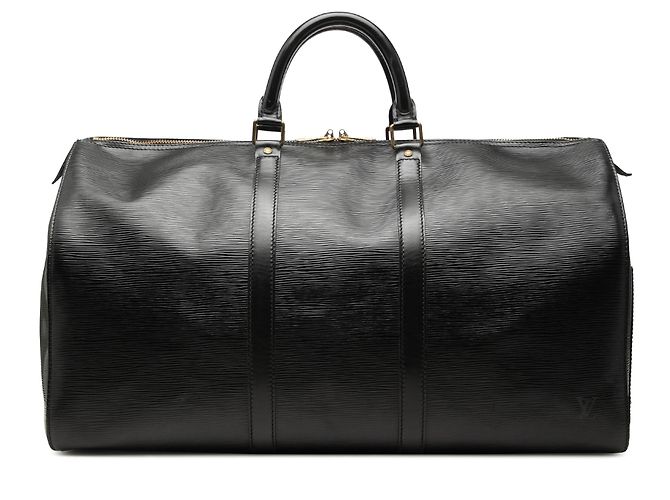 Sac de voyage Louis Vuitton Epi Keepall 50 Noir