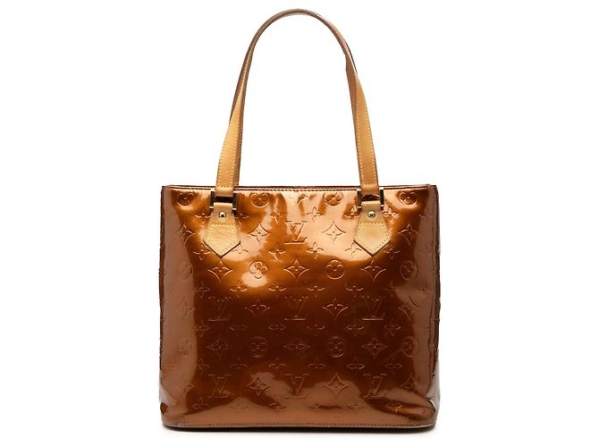 Sac Tote Louis Vuitton Monogram Vernis Houston Marron