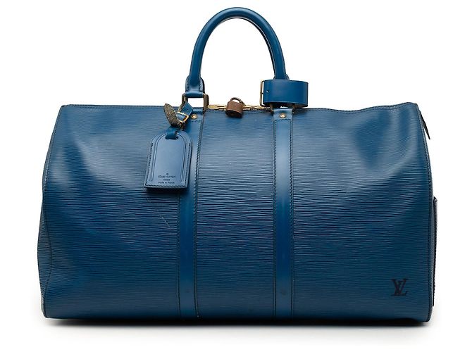Mala de Viagem Louis Vuitton Epi Keepall 50 Azul