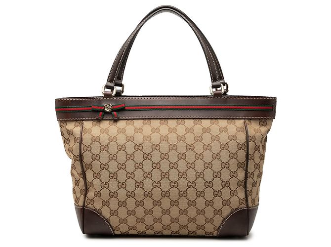 Tote Gucci GG Canvas Web Mayfair Bege