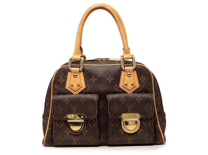 Bolsa Louis Vuitton Monogram Manhattan PM Castanha Marrom