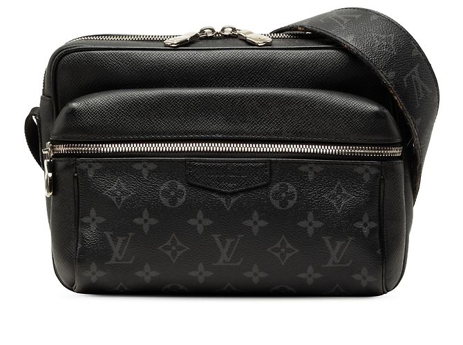 Borsa a tracolla Louis Vuitton Monogram Taigarama Outdoor Nera Nero