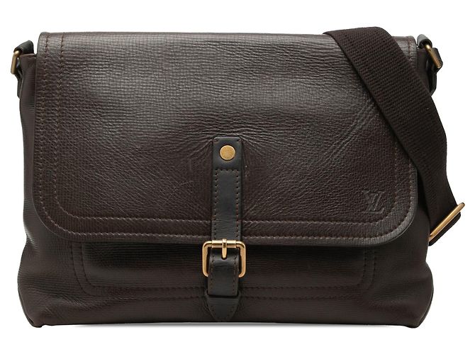 Borsa a tracolla Louis Vuitton Utah Omaha marrone