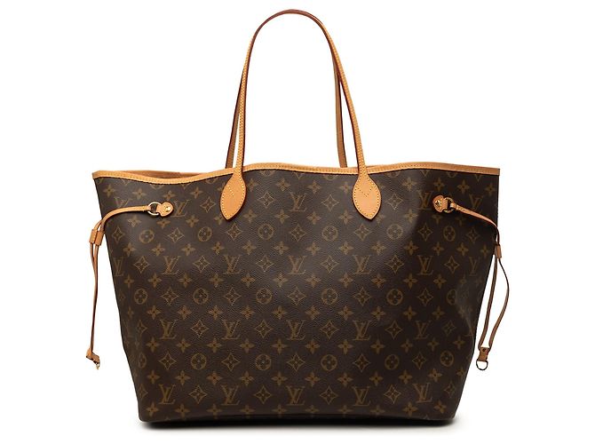 Borsa Tote Louis Vuitton Monogram Neverfull GM Marrone