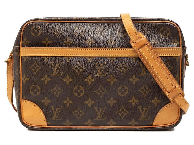 Borsa a tracolla Louis Vuitton Monogram Trocadero 30 Marrone