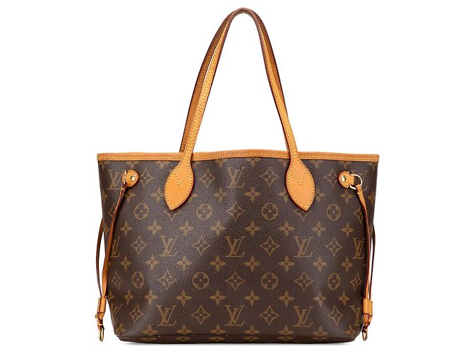 Saco Tote Louis Vuitton Monogram Neverfull PM Castanho Marrom