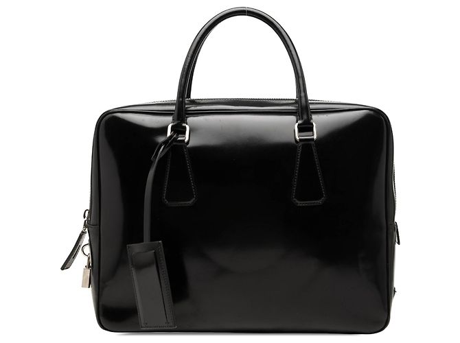 Prada Vernice Business-Tasche Schwarz