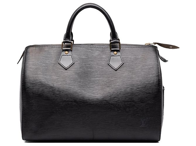 Bolsa Boston Louis Vuitton Epi Speedy 30 Preta
