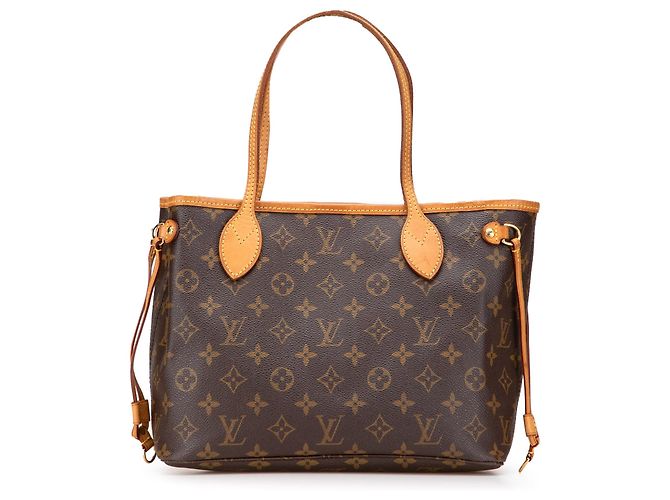 Saco Tote Louis Vuitton Monogram Neverfull PM Castanho