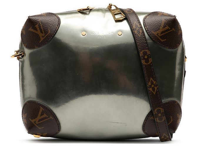Borsa a tracolla Louis Vuitton Vernis Miroir Venice Silver