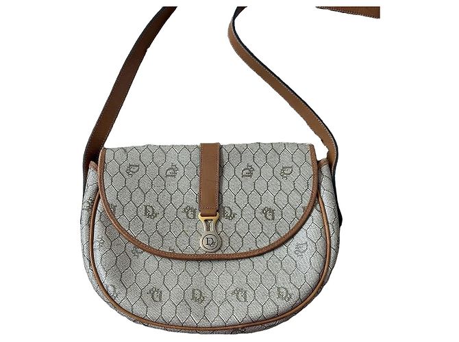 Bolsa de ombro Dior Monogramme em tela revestida e couro