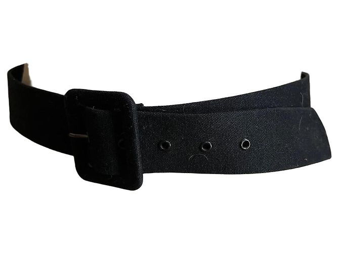 Apc Cinturón de algodón negro