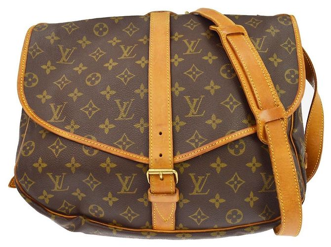 Louis Vuitton Saumur Monogram Canvas 35 Marrom