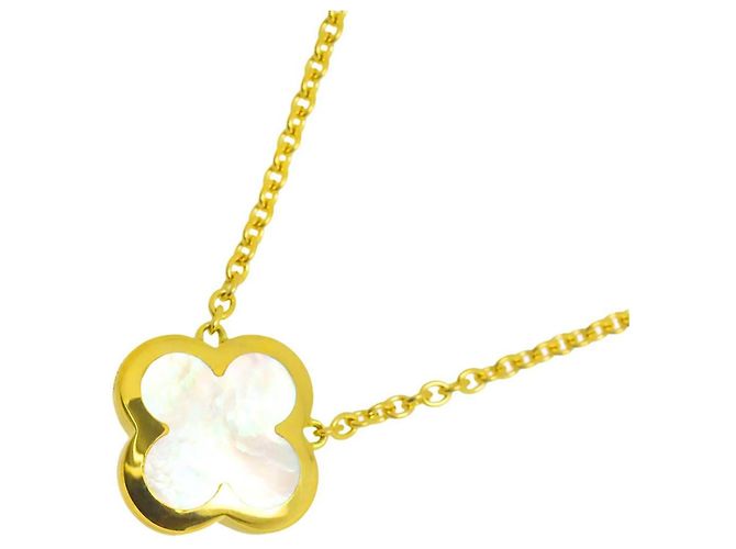 Van Cleef & Arpels Pure Alhambra Halskette aus Perlmutt