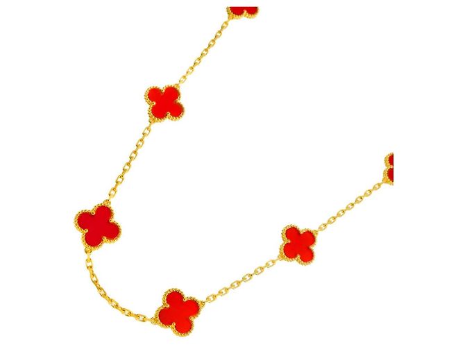 Collar Van Cleef & Arpels VCA Alhambra Cornalina