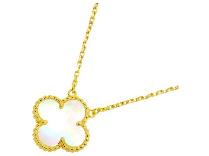 Collar Van Cleef & Arpels VCA Alhambra en nácar y oro amarillo de 18K