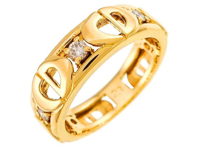 Anillo Christian Dior 1 en Oro Amarillo 18K