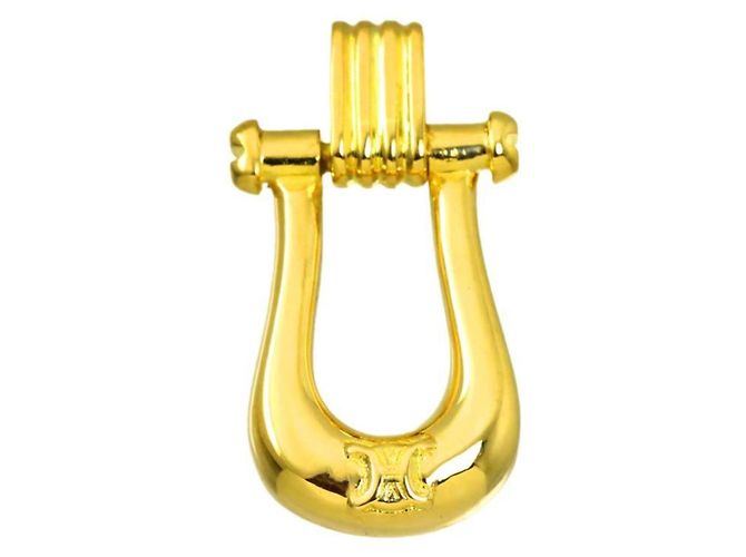 Diamond Céline Celine Macadam Anhänger in 18K Gelbgold