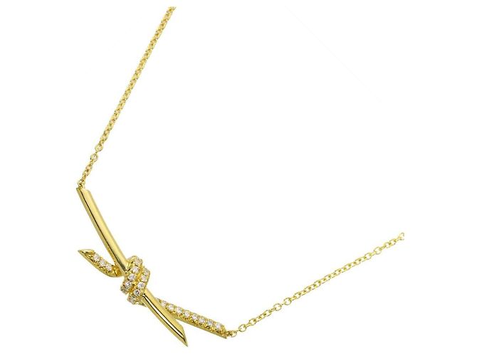 Autre Marque Collar Knot de diamantes Tiffany & Co. Dorado