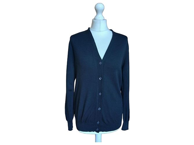 Prada schwarzer Cardigan aus Schurwolle